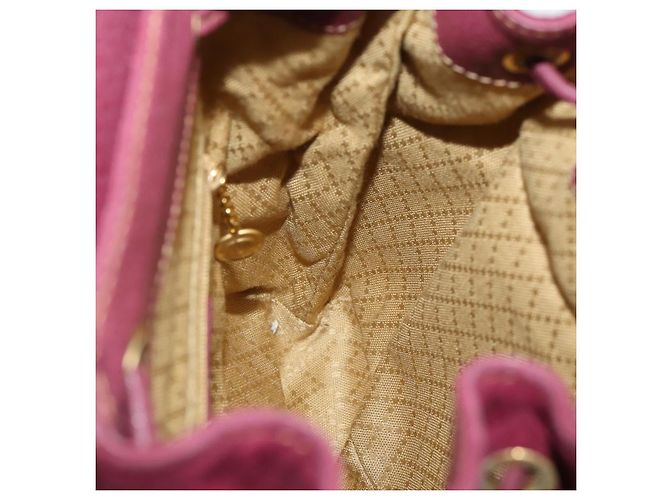 Bamboo Zaino in Bambù GUCCI Camoscio Viola Oro 003 1705 0030 Auth BA10642 D'oro Porpora - vista 20