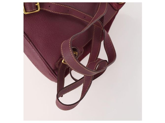 Bamboo Zaino in Bambù GUCCI Camoscio Viola Oro 003 1705 0030 Auth BA10642 D'oro Porpora - vista 9