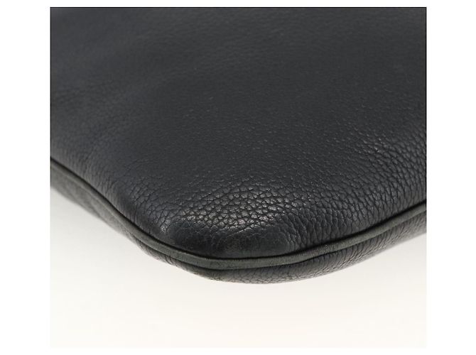 LOEWE Borsa a Spalla Anagram Pelle Nera Argento Auth BSZ239 Nero - vista 14