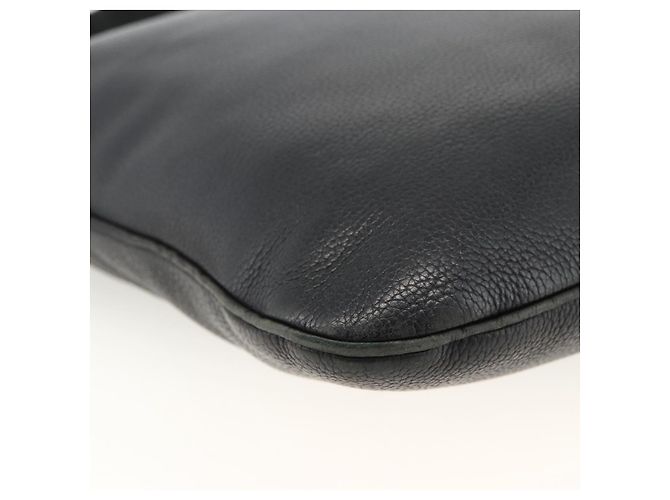 LOEWE Borsa a Spalla Anagram Pelle Nera Argento Auth BSZ239 Nero - vista 16
