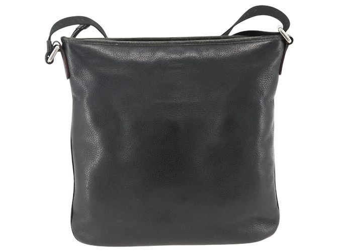 LOEWE Borsa a Spalla Anagram Pelle Nera Argento Auth BSZ239 Nero - vista 2