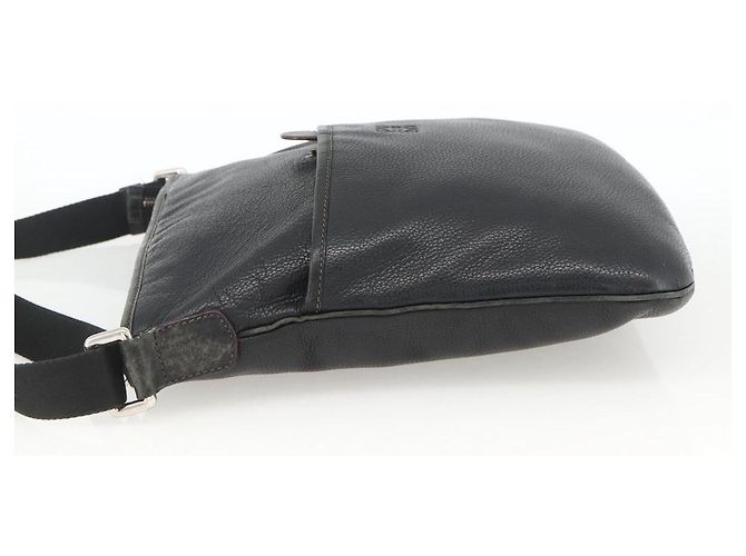 LOEWE Borsa a Spalla Anagram Pelle Nera Argento Auth BSZ239 Nero - vista 3