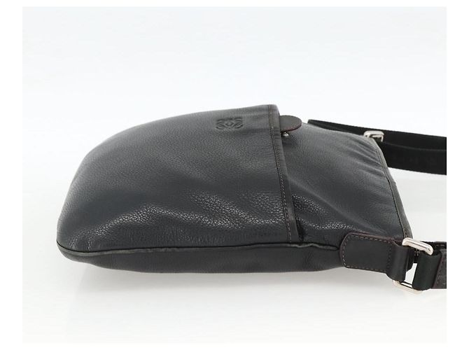 LOEWE Borsa a Spalla Anagram Pelle Nera Argento Auth BSZ239 Nero - vista 4