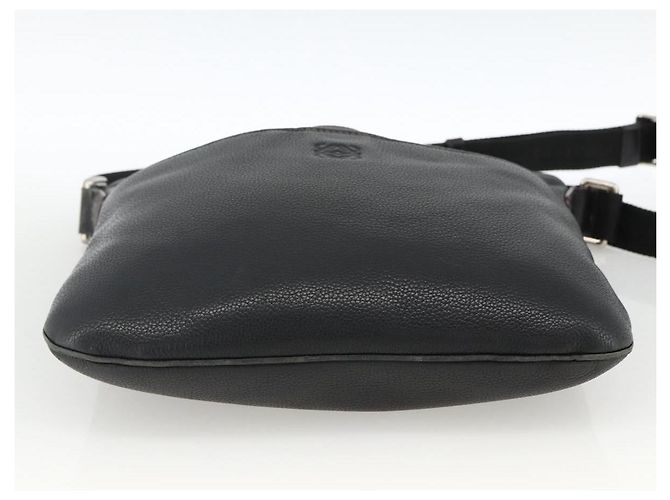 LOEWE Borsa a Spalla Anagram Pelle Nera Argento Auth BSZ239 Nero - vista 5