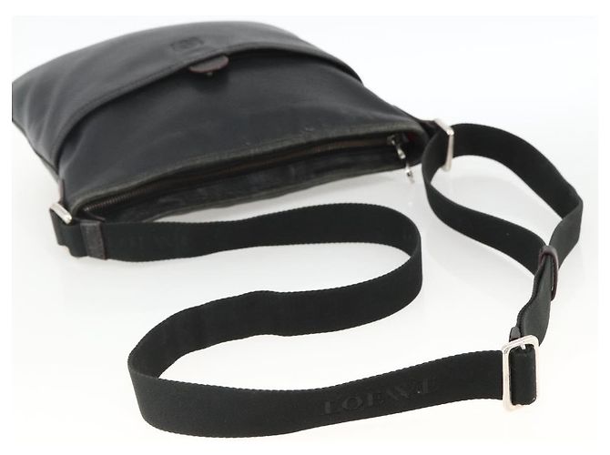 LOEWE Borsa a Spalla Anagram Pelle Nera Argento Auth BSZ239 Nero - vista 7