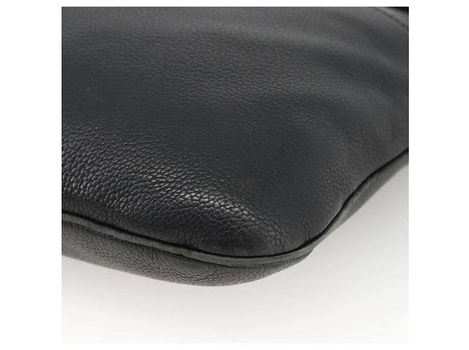 LOEWE Borsa a Spalla Anagram Pelle Nera Argento Auth BSZ239 Nero - vista 9
