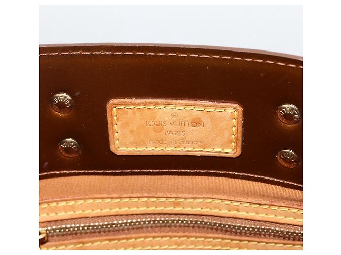 LOUIS VUITTON Monogram Vernis Reade PM Borsa a Mano Bronzo M91146 LV Auth ARZ321 - vista 10