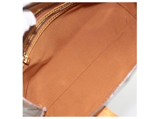 LOUIS VUITTON Monogram Vernis Reade PM Borsa a Mano Bronzo M91146 LV Auth ARZ321 - vista 11