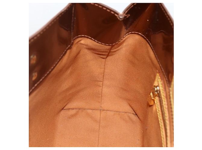 LOUIS VUITTON Monogram Vernis Reade PM Borsa a Mano Bronzo M91146 LV Auth ARZ321 - vista 18