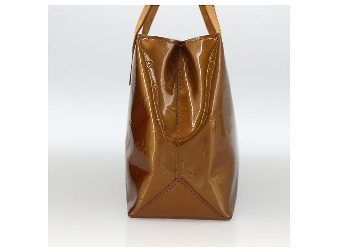 LOUIS VUITTON Monogram Vernis Reade PM Borsa a Mano Bronzo M91146 LV Auth ARZ321 - vista 3