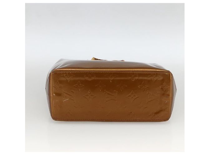LOUIS VUITTON Monogram Vernis Reade PM Borsa a Mano Bronzo M91146 LV Auth ARZ321 - vista 5
