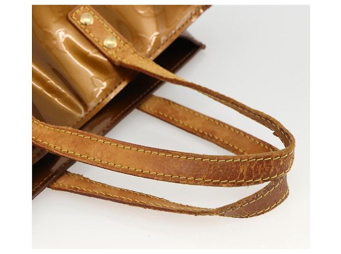 LOUIS VUITTON Monogram Vernis Reade PM Borsa a Mano Bronzo M91146 LV Auth ARZ321 - vista 7