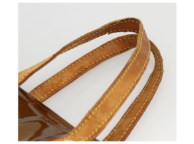LOUIS VUITTON Monogram Vernis Reade PM Borsa a Mano Bronzo M91146 LV Auth ARZ321 - vista 8