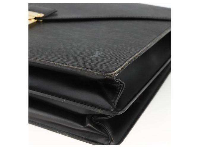 LOUIS VUITTON Epi ServietteConsigliere Borsa Business Nera M54422 LV Auth BA11466 Nero - vista 9