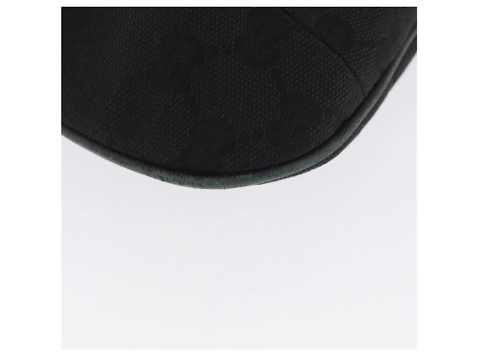 Borsa a spalla in tela GG Gucci con catena in plastica nera e oro 001 4168 Auth BSZ262 Nero D'oro - vista 11