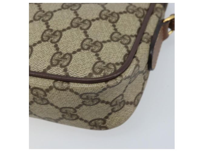 Gucci Borsa a Spalla GG Supreme PVC Beige Oro 007 14 6428 Auth ep13817 D'oro - vista 10