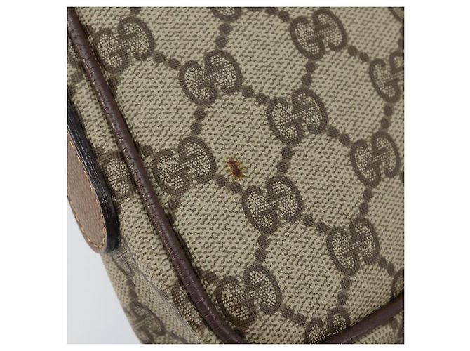 Gucci Borsa a Spalla GG Supreme PVC Beige Oro 007 14 6428 Auth ep13817 D'oro - vista 14