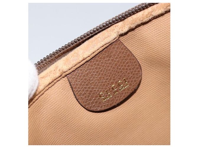 Gucci Borsa a Spalla GG Supreme PVC Beige Oro 007 14 6428 Auth ep13817 D'oro - vista 18
