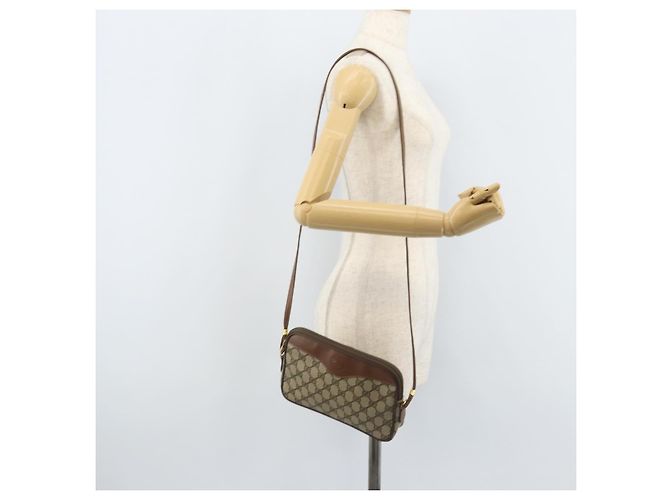 Gucci Borsa a Spalla GG Supreme PVC Beige Oro 007 14 6428 Auth ep13817 D'oro - vista 23