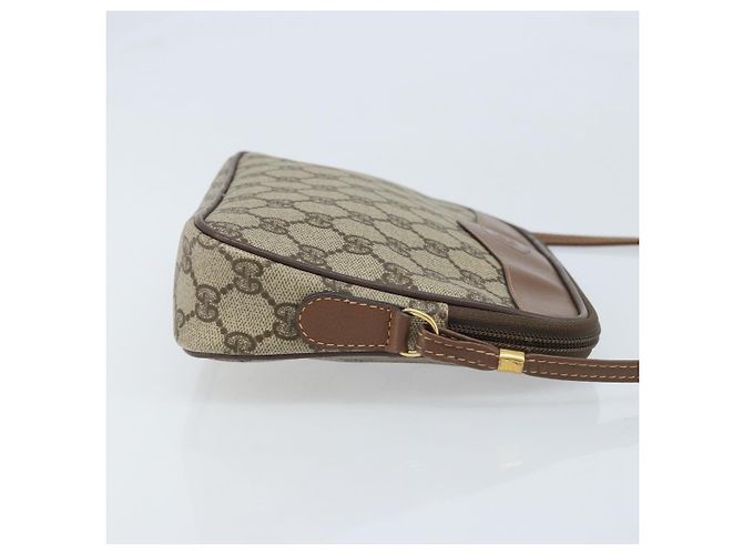 Gucci Borsa a Spalla GG Supreme PVC Beige Oro 007 14 6428 Auth ep13817 D'oro - vista 4