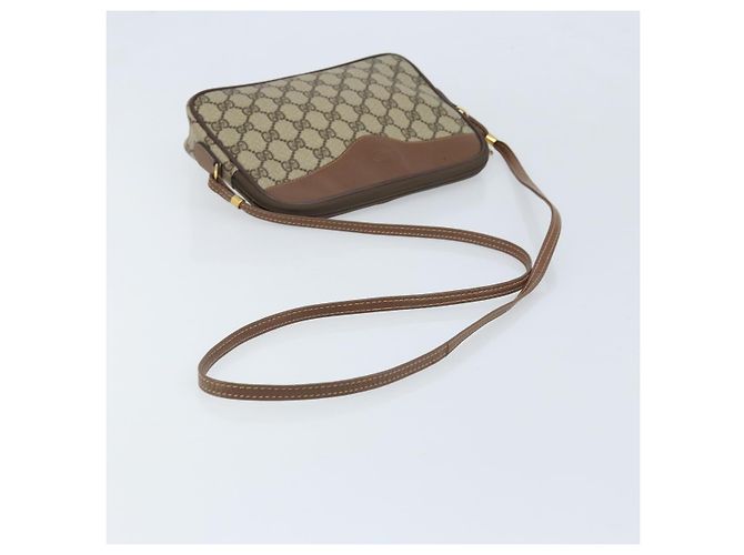 Gucci Borsa a Spalla GG Supreme PVC Beige Oro 007 14 6428 Auth ep13817 D'oro - vista 7