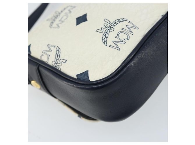 Borsa a spalla MCM Vicetos Logogram in pelle PVC bianca e oro Auth mr2164 Bianco D'oro - vista 13