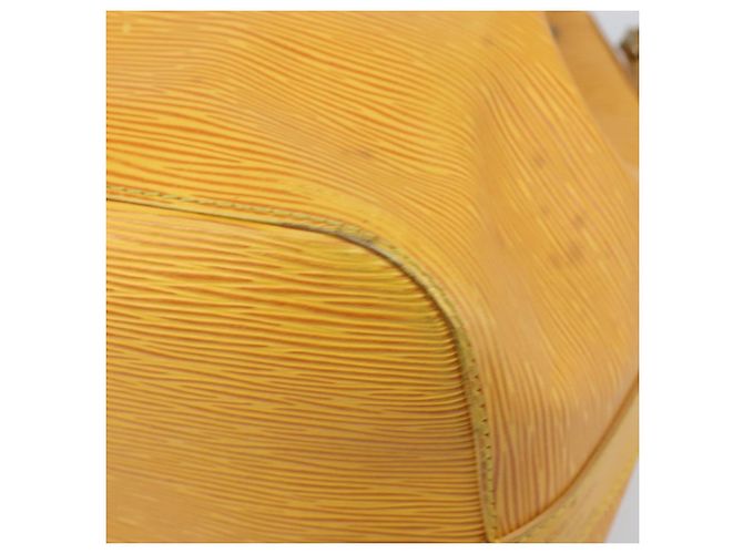 Noe LOUIS VUITTON Borsa a Spalla Petit Noé Epi Gialla M44109 LV Auth ka3115 Giallo - vista 15