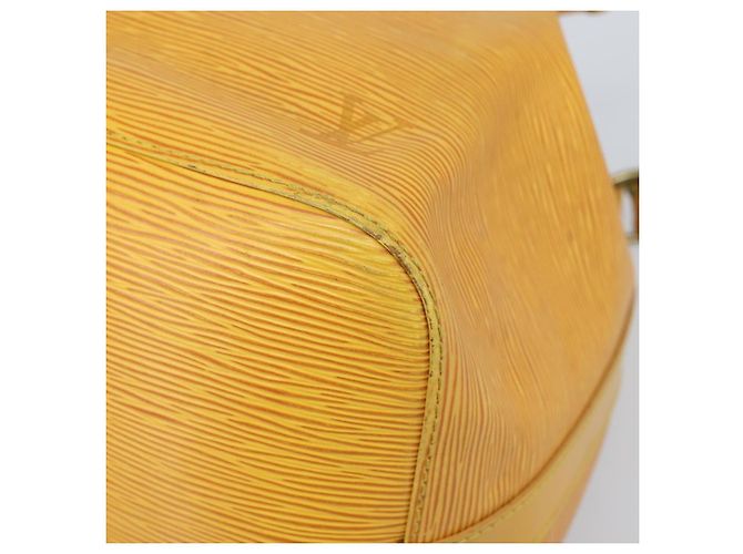 Noe LOUIS VUITTON Borsa a Spalla Petit Noé Epi Gialla M44109 LV Auth ka3115 Giallo - vista 9