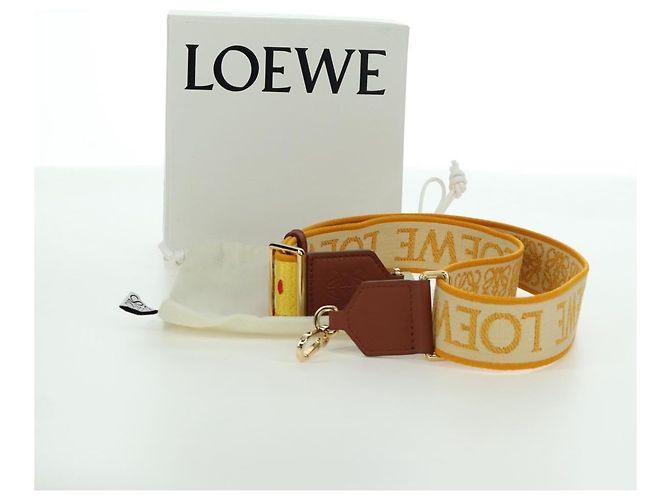 LOEWE - Studio Ghibli Il Castello Errante Cinghia in Tela Auth 167093SM Beige - vista 15