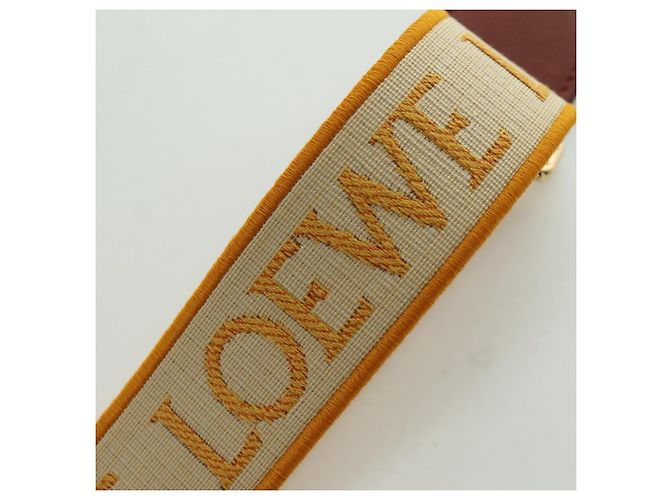 LOEWE - Studio Ghibli Il Castello Errante Cinghia in Tela Auth 167093SM Beige - vista 3