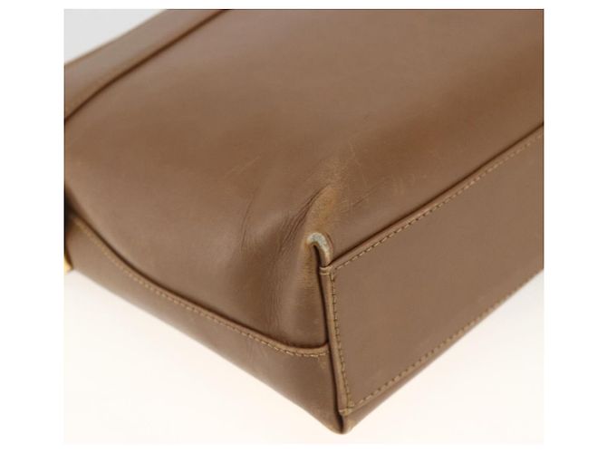 Borsa a Spalla Salvatore Ferragamo in Pelle Marrone Oro Auth ka3200 D'oro - vista 13