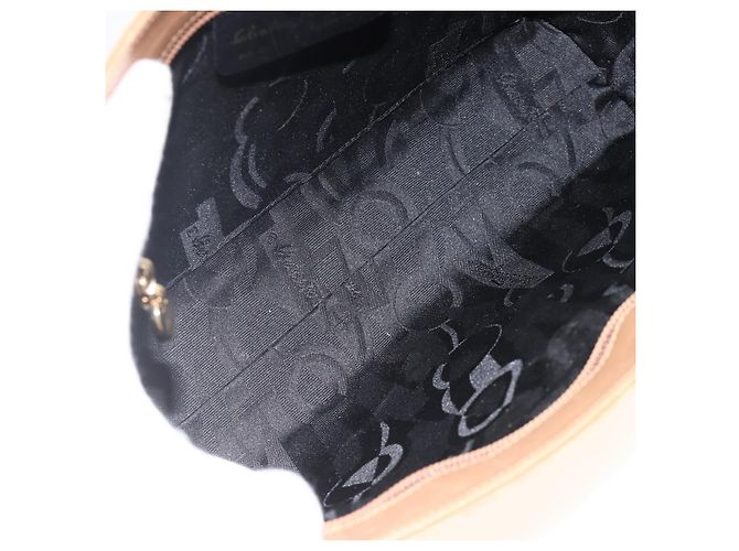 Borsa a Spalla Salvatore Ferragamo in Pelle Marrone Oro Auth ka3200 D'oro - vista 16