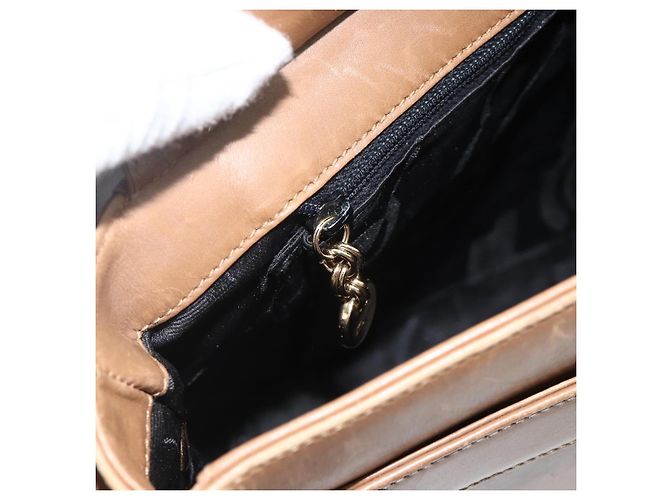 Borsa a Spalla Salvatore Ferragamo in Pelle Marrone Oro Auth ka3200 D'oro - vista 19