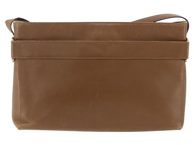 Borsa a Spalla Salvatore Ferragamo in Pelle Marrone Oro Auth ka3200 D'oro - vista 2