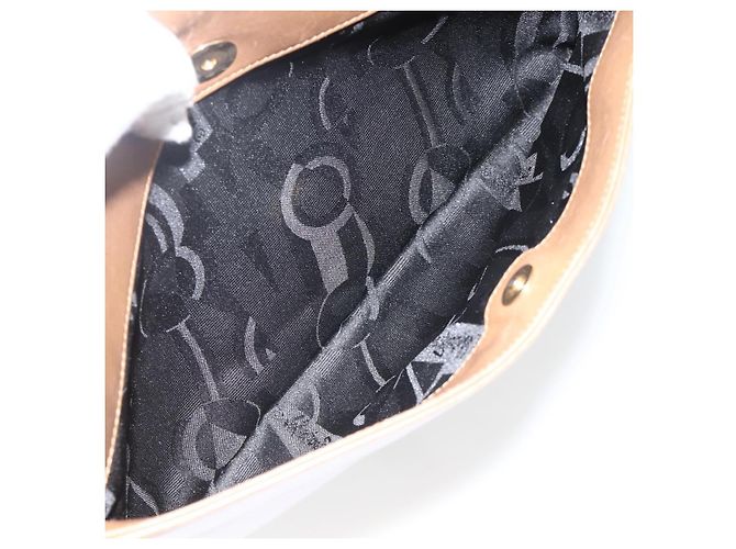 Borsa a Spalla Salvatore Ferragamo in Pelle Marrone Oro Auth ka3200 D'oro - vista 22