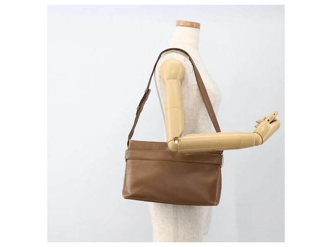 Borsa a Spalla Salvatore Ferragamo in Pelle Marrone Oro Auth ka3200 D'oro - vista 23
