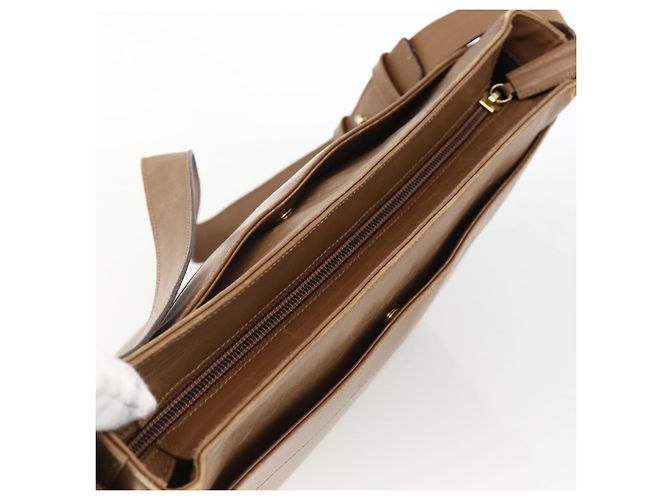 Borsa a Spalla Salvatore Ferragamo in Pelle Marrone Oro Auth ka3200 D'oro - vista 6