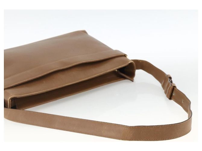 Borsa a Spalla Salvatore Ferragamo in Pelle Marrone Oro Auth ka3200 D'oro - vista 7