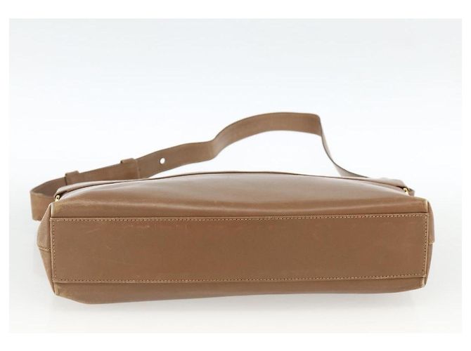 Borsa a Spalla Salvatore Ferragamo in Pelle Marrone Oro Auth ka3200 D'oro - vista 9