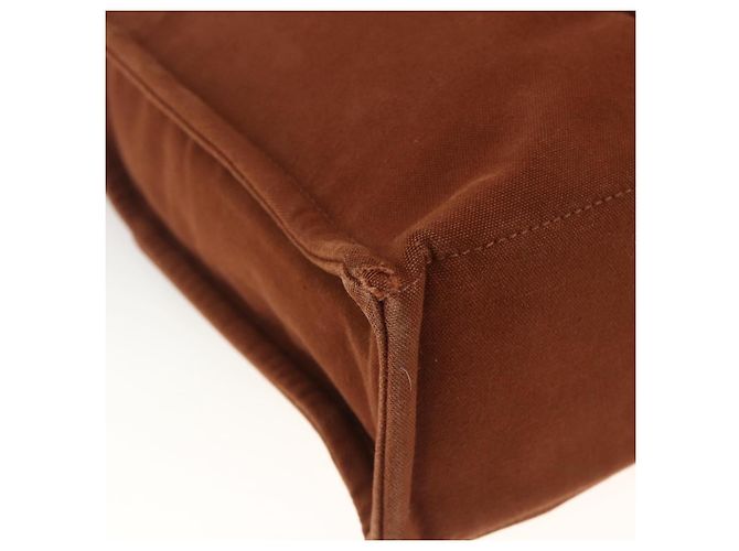 Hermès HERMES Fourre ToutMM Borsa a Mano in Tela Marrone Auth BA11462 - vista 11
