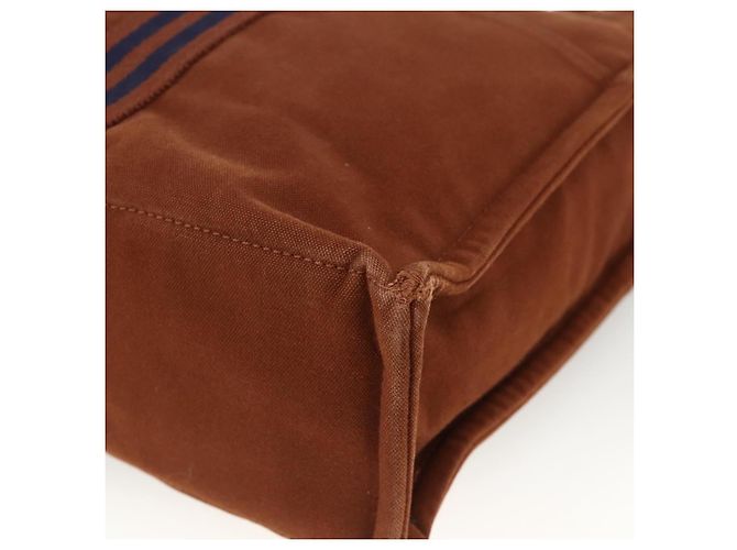 Hermès HERMES Fourre ToutMM Borsa a Mano in Tela Marrone Auth BA11462 - vista 12