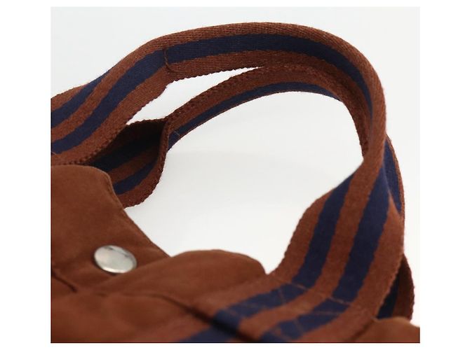 Hermès HERMES Fourre ToutMM Borsa a Mano in Tela Marrone Auth BA11462 - vista 8