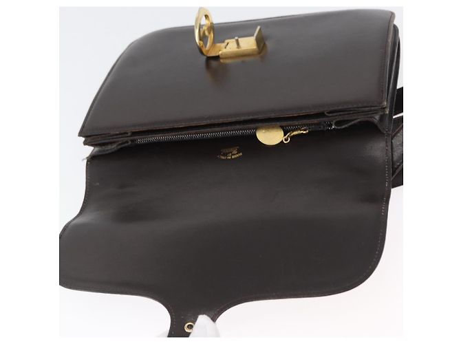 GUCCI Shoulder Bag Leather Brown Gold Auth 173328 Golden - view 15