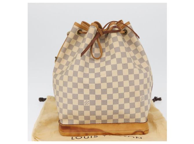 LOUIS VUITTON Borsa a Spalla Noe Damier Azur N42222 LV Auth LNZ751A - vista 12