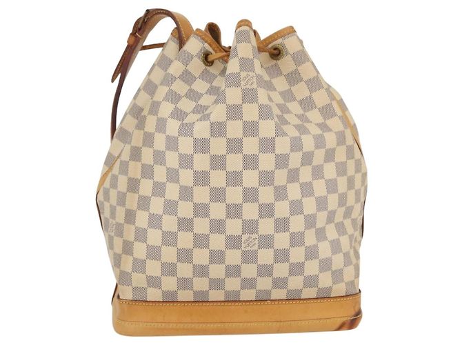 LOUIS VUITTON Borsa a Spalla Noe Damier Azur N42222 LV Auth LNZ751A - vista 2