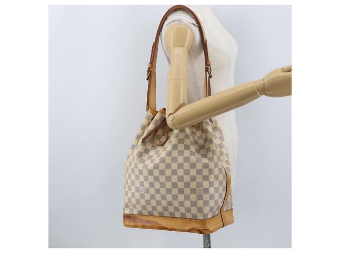 LOUIS VUITTON Borsa a Spalla Noe Damier Azur N42222 LV Auth LNZ751A - vista 22
