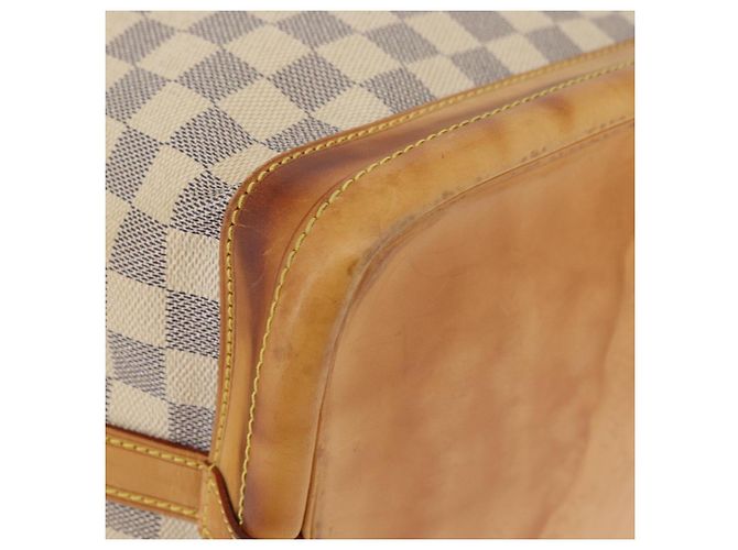 LOUIS VUITTON Borsa a Spalla Noe Damier Azur N42222 LV Auth LNZ751A - vista 8
