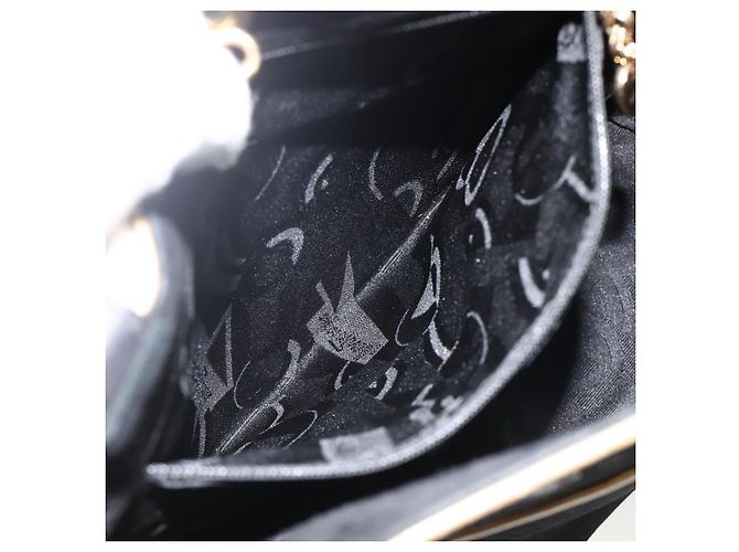 Borsa a Spalla Salvatore Ferragamo in Camoscio Nero e Oro Auth BA11435 D'oro - vista 19