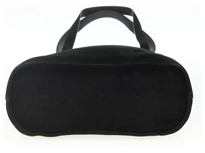 Borsa a Spalla Salvatore Ferragamo in Camoscio Nero e Oro Auth BA11435 D'oro - vista 9