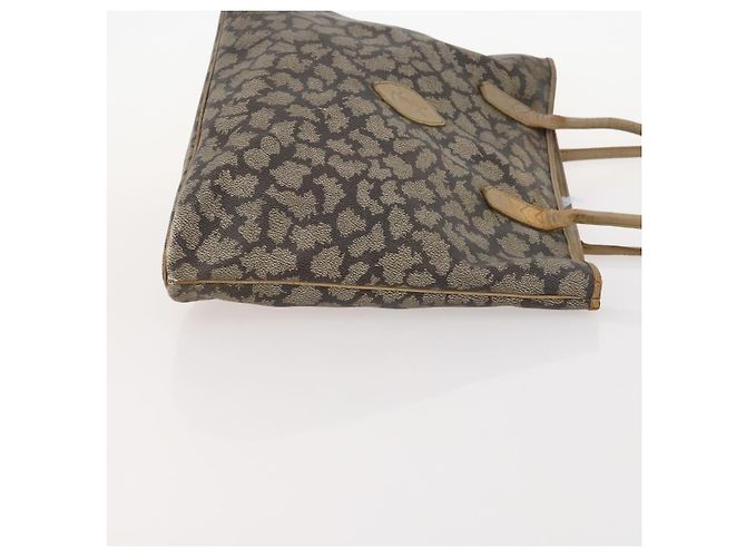 Saint Laurent Borsa Tote in PVC 2 pezzi Grigia Auth fm5232 Marrone - vista 14